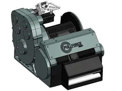 40000 Kg / 40 Ton Hydraulic Rope Winch With Automatic Spooling