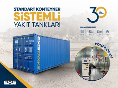 13,500 Lt 20 Dc' Konteyner Sistem Yakıt Tankı