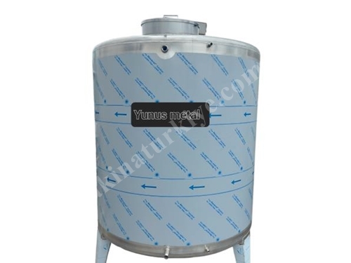 2000 Liter Zylindrischer Edelstahl-Wassertank