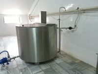 Chaudière de cuisson du lait en acier inoxydable de 500 litres - 0