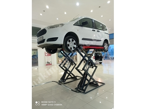 3.2 Ton Electrohydraulic Scissor Car Lift for Reception And Expertise