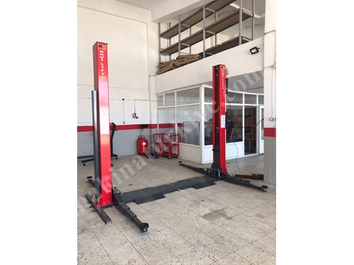 Electrohydraulic 2 Column Auto Lift With 4 Ton Chassis