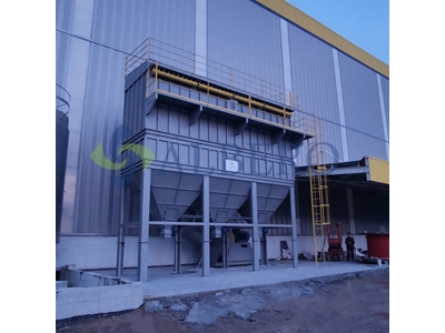 Filtre de ventilation à jet d'impulsion de 418 sacs pour 55000 M3/heure - 2