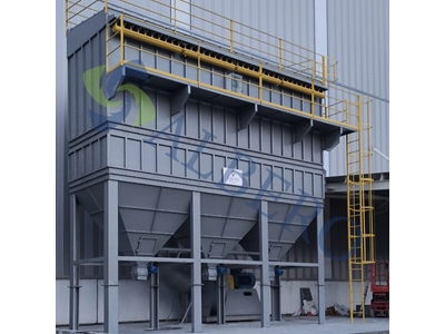 Filtre de ventilation à jet d'impulsion de 418 sacs pour 55000 M3/heure - 4