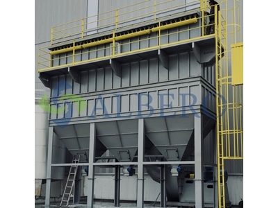 Filtre de ventilation à jet d'impulsion de 418 sacs pour 55000 M3/heure - 5
