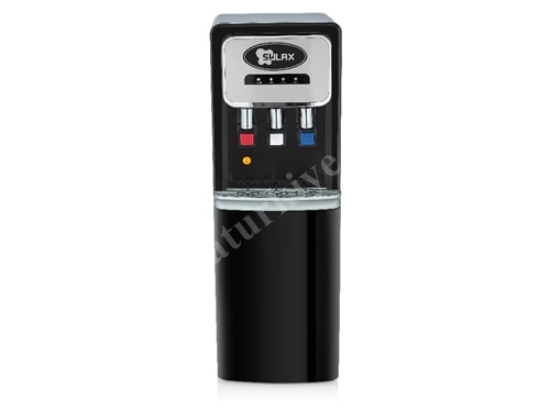 Distributeur d'eau glacée/chaude à température ambiante de couleur noire avec filtration Slx-170