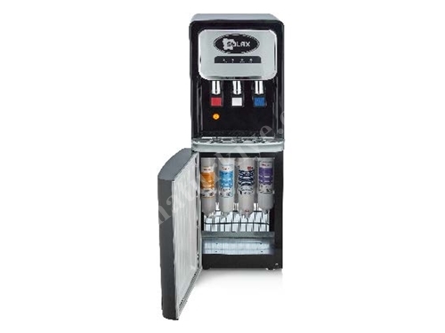 Distributeur d'eau glacée/chaude à température ambiante de couleur noire avec filtration Slx-170