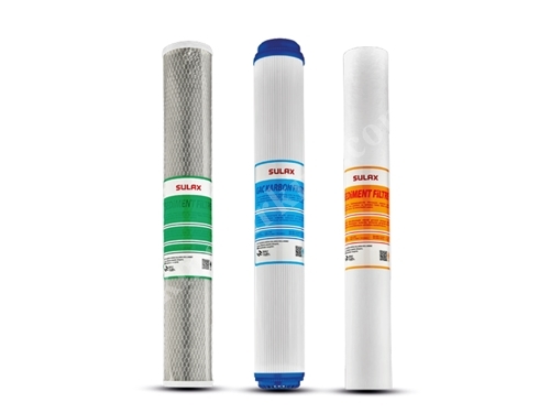 3-Piece 20 Inch Water Purification Cartridge Filter Set