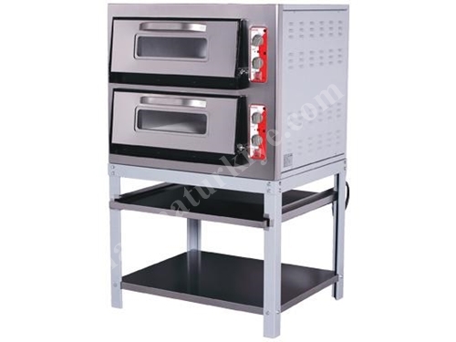 Electric Double Decker Stainless 6+6 Tray Pizza Oven