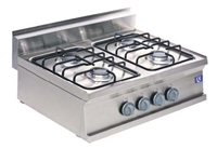 6K200g Stainless Steel Gas Countertop Stove - 0
