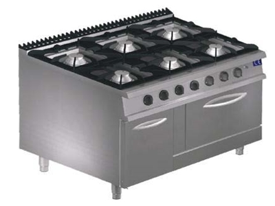 Modulare Gas-Küchenherd mit Backofen und Schrank 9K211g - 0