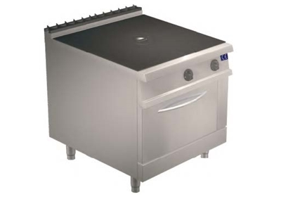 Gn 2/1 Geschlossener Guss-Fettbackofen-Gasherd - 0