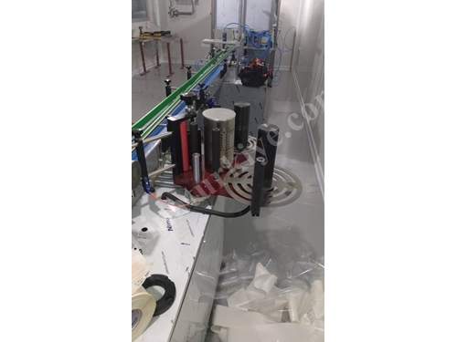 Machine d'étiquetage de bouteilles carrées et rondes avec étiquette de 160x240 mm