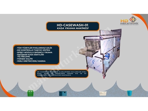 Casewash-01 Balık Kasası Temizleme Makinası