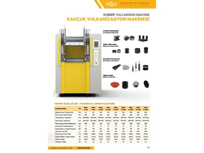 250 Ton Kauçuk Kompresyon Presi - 16