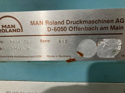 Roland 604 4 Renk Ofset Baskı Makinesi - 8