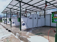 Station de lavage auto self-service avec auvent - 1