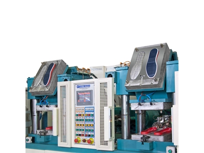 2 Stations 3 Colors Tr-Pvc Extrusion Sole Machine - 7