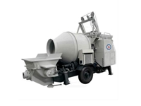 750 Lt Professional Diesel Concrete Mixer with Pump - 0