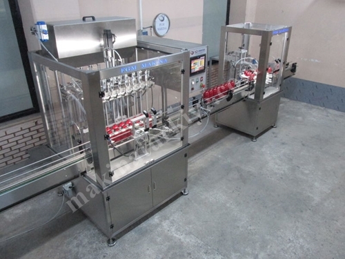 Machine de remplissage et de capsulage de liquides servo de 100 ml à 1000 ml