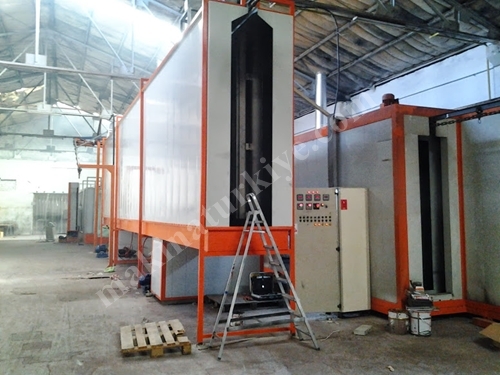Installation de poudrage électrostatique en poudre de 20 mètres