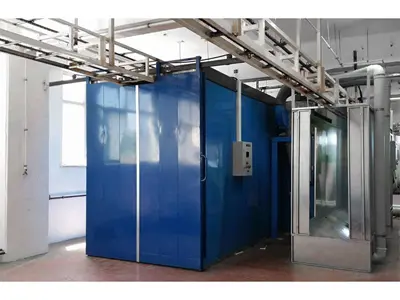 ???????Overhead Pallet Powder Coating Oven And Powder Painting Booth