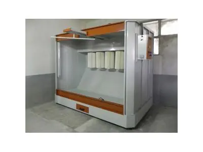 Normal Type Powder Coating Booth With 4 Filters