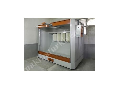Normal Type Powder Coating Booth With 4 Filters