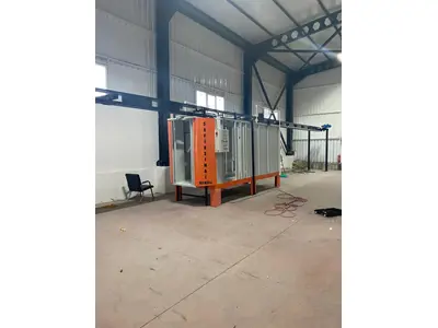Twin Powder Coating Booth With 3+3 Filter Conveyor
