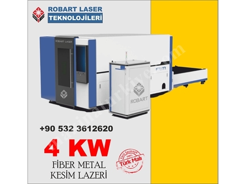 Лазерный станок Robart Lazer | 6 кВт 1530 закрытого исполнения с волоконным лазером