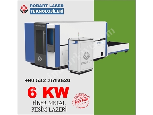Лазерный станок Robart Lazer | 6 кВт 1530 закрытого исполнения с волоконным лазером