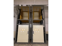 1000 Kg 2-Stop Cage Compact System Load Lift - 0
