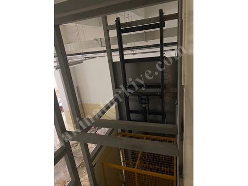 1000 Kg 2-Stop Cage Compact System Load Lift