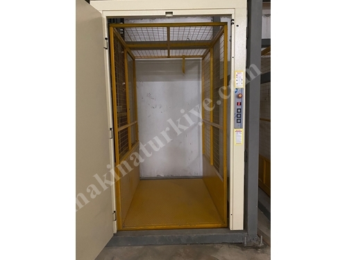 1000 Kg 2-Stop Cage Compact System Load Lift