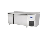 3 Stainless Steel Door Horizontal Type Refrigerator - 0