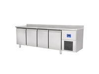 4 Stainless Steel Door Horizontal Type Refrigerator - 0