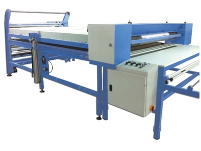 Staubstreumaschine für Stofflamination
