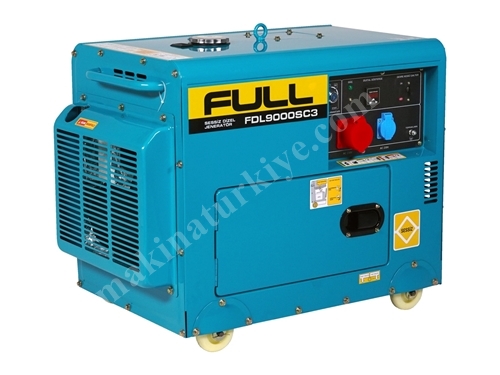 8,5 kVA 230/400 V Einphasen-Seilstart-Kabinen-Diesel-Generator