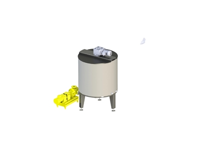 3000 Kg Stainless Stirring Chocolate Storage Tank - 0