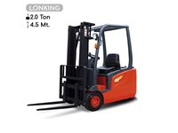 2 Ton Tripleks 4800 Mm Battery Powered Forklift with Elevator - 0
