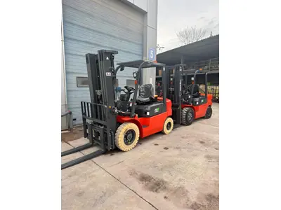2 Ton Tripleks 4800 Mm Battery Powered Forklift with Elevator