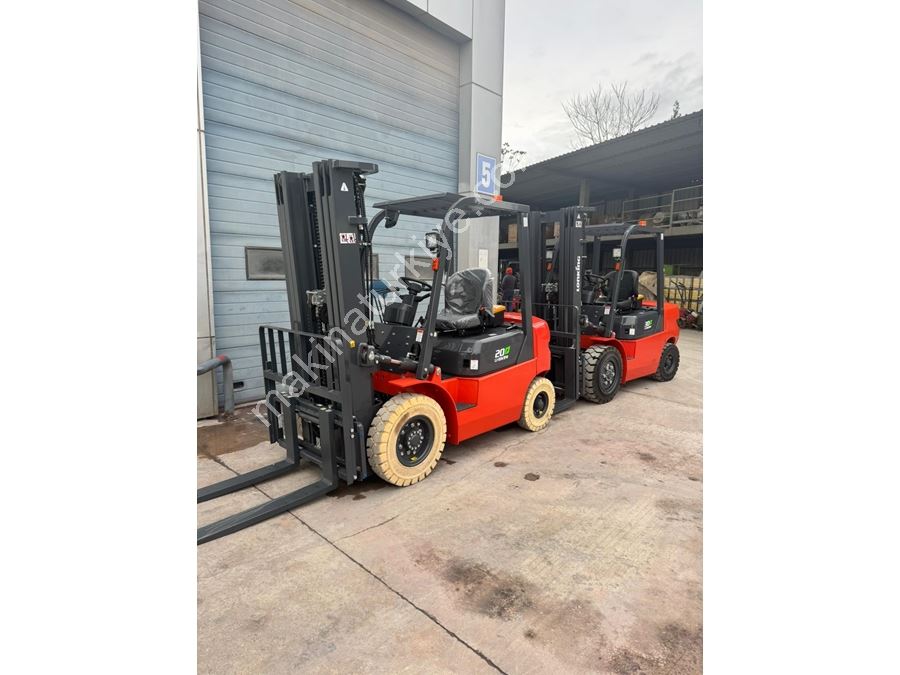 2 Ton Tripleks 4800 Mm Battery Powered Forklift with Elevator