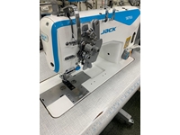 Jack JK-58750-405 Electronic Double Needle Straight Stitch Machine - 0