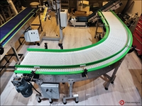 90 Degree Turning Modular Stainless Conveyor System - Modular Conveyors - 0