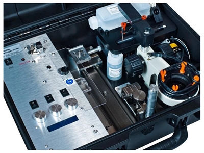 Système de mesure micrographique portable d'échantillon de coupe de pli, de polissage et d'abrasion - 2