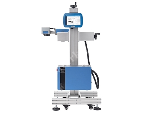 30W Vertical Type Portable Fiber Laser Marking Machine