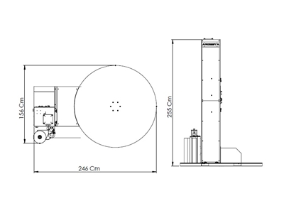 Mechanic Tension Pallet Stretch Wrapping Machine - 3