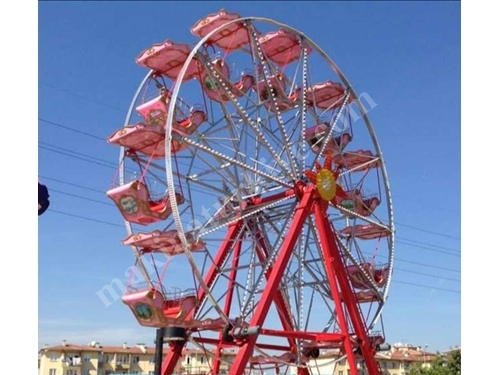 Rotating Ferris Wheel for 48 Persons with 12 Cabins