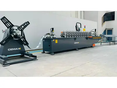 Machine de production de profil de plaque de plâtre en rouleau de 12 stations