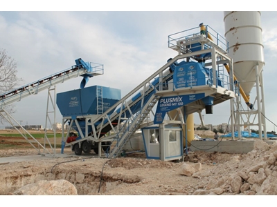 100 m3/Hour Mobile Concrete Batching Plant - 0